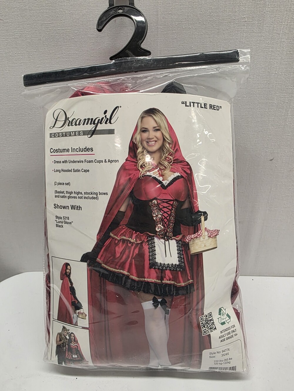 Dreamgirl "Little Red" Red Riding Hood Costume Plus Size 3X/4X